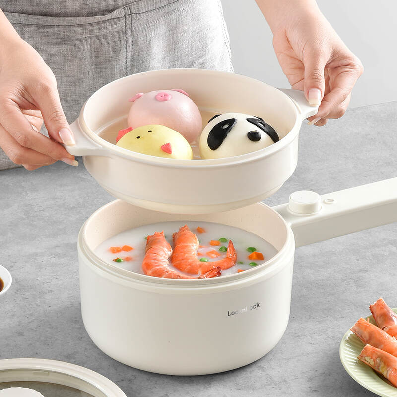 Nồi Điện Đa Năng LocknLock Electric Multi Pot 220V, 50Hz, 600W, 1.5L - Màu Ngà - EJP436IVY, , large image number null